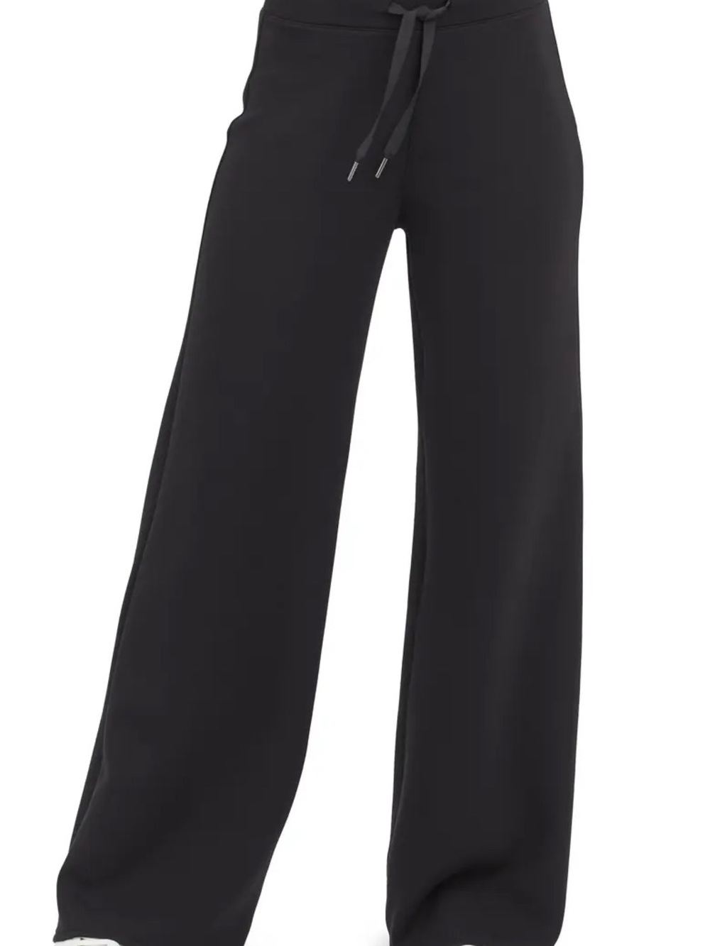 SPANX Black Wide-Leg Drawstring Lounge Pants in Medium Tall - Picture 6 of 12